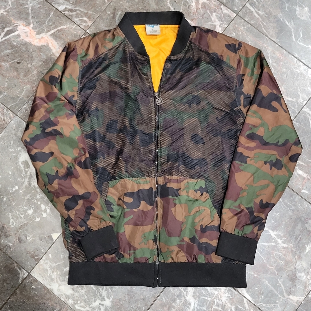 Blue Gear Adult Large Camo Windbreaker Jacket